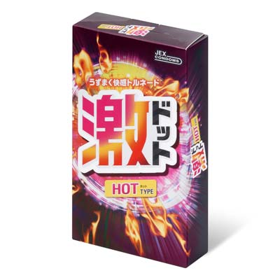JEX Super Dots Hot Type 8's Pack Latex Condom-thumb
